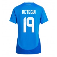 Camisa de time de futebol Itália Mateo Retegui #19 Replicas 1º Equipamento Feminina Europeu 2024 Manga Curta